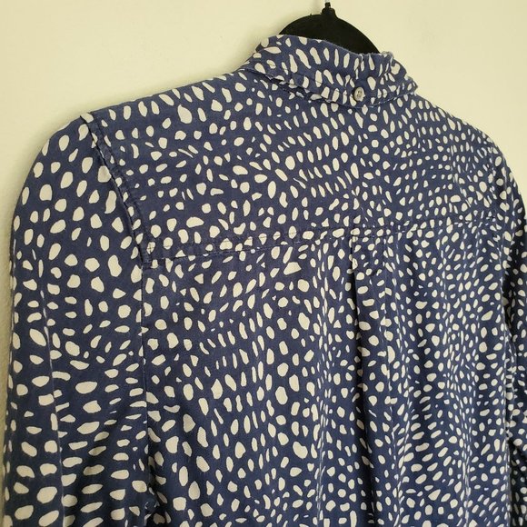 Gap the tailored shirt in blue/white pattern S - Picture 6 of 8